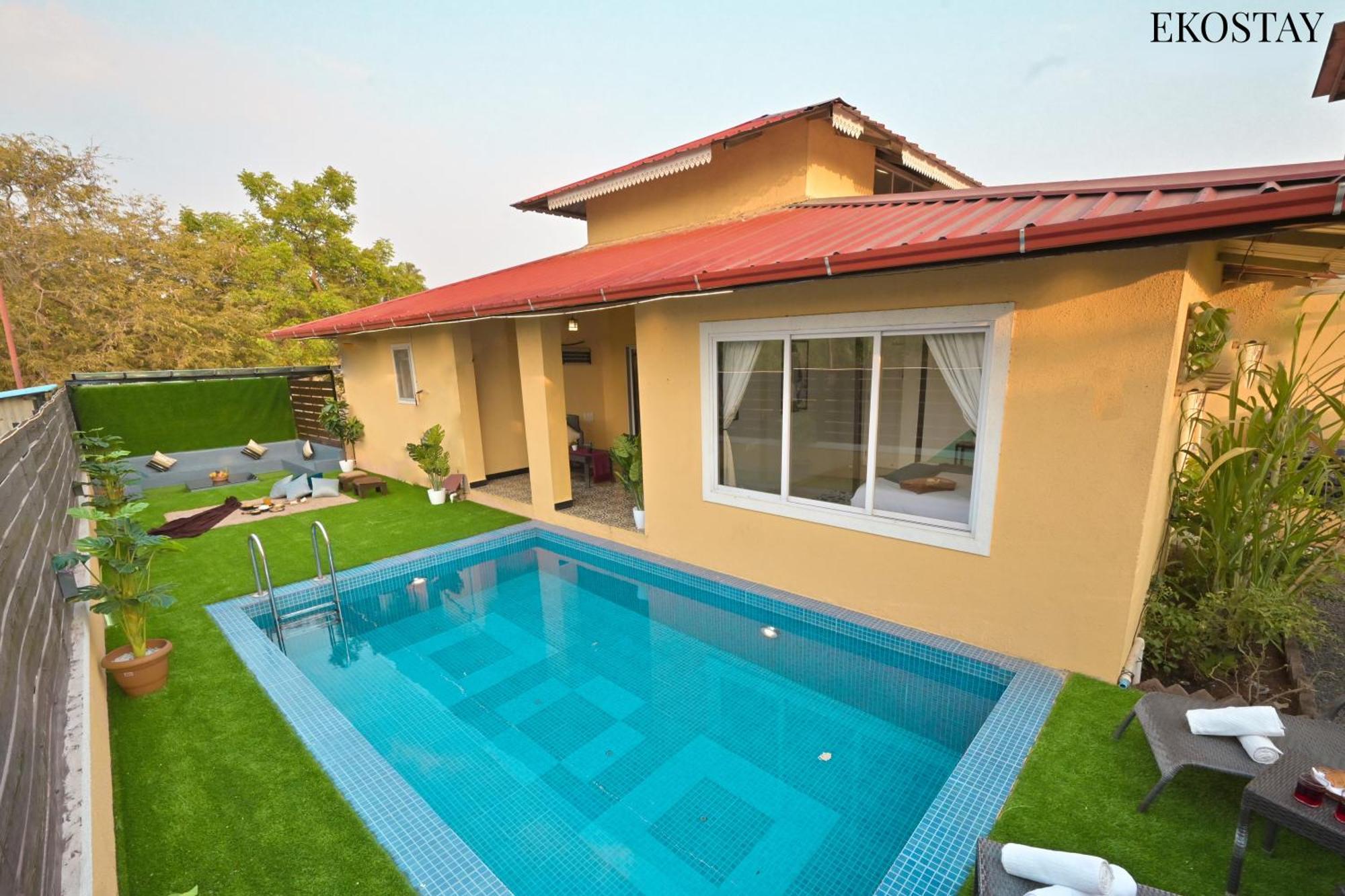 Ekostay - Pinewood Villa Alībāg Esterno foto
