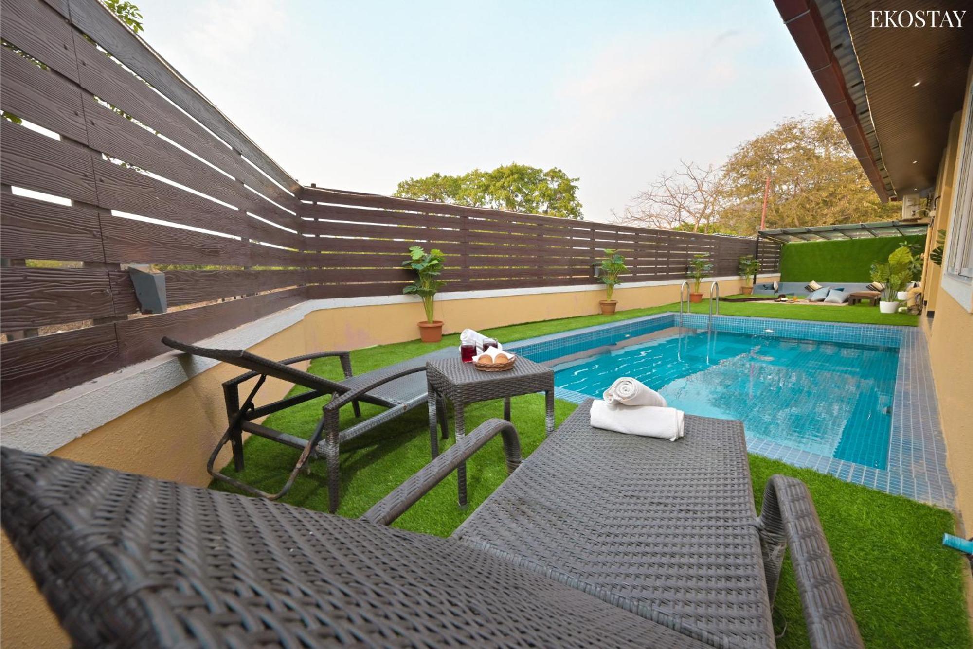 Ekostay - Pinewood Villa Alībāg Esterno foto